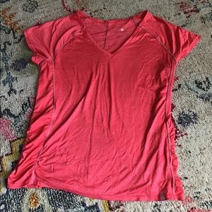 Athletic top with mesh sides